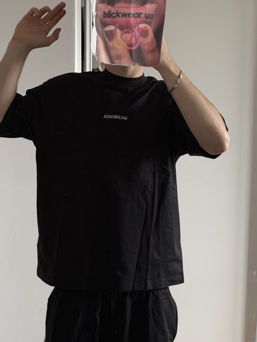 футболка Balenciaga Patched black 2026 logo T shirt S M L — фото 5