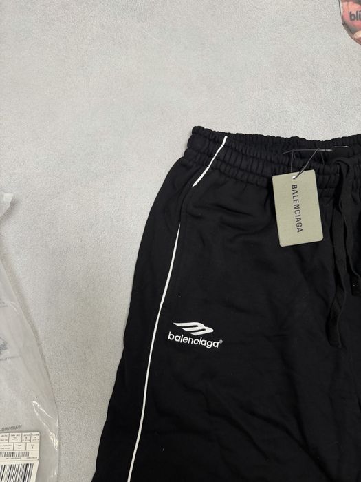 шорты шорти Balenciaga Layered logo black shorts S M L — фото 2