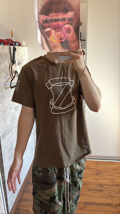 футболка Number Nine Shield Brown T Shirt — фото 5