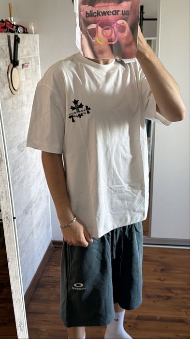 футболка Chrome Hearts Cross white T shirt S M L — фото 5