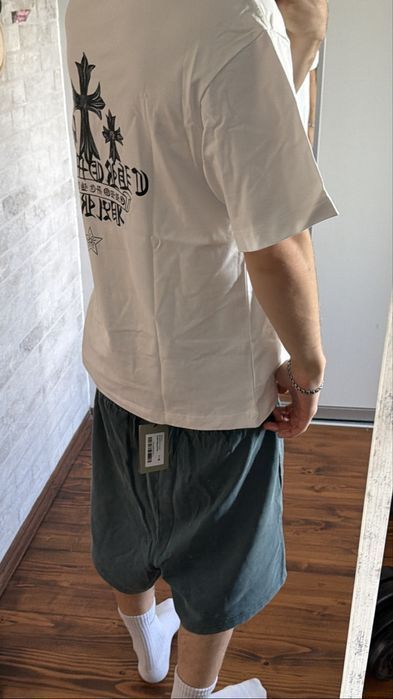 футболка Chrome Hearts Cross white T shirt S M L — фото 6