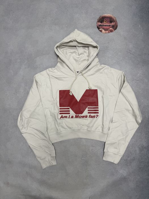 худи Mowalola White hoodie Fun