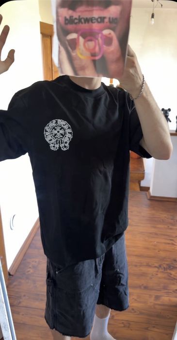 футболка Chrome Hearts Logo tee black S M L — фото 5
