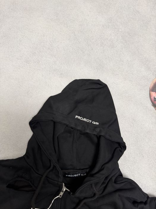 зип худи Project gr Destress zip up Black S M L vetements rick owens protocol index — фото 2