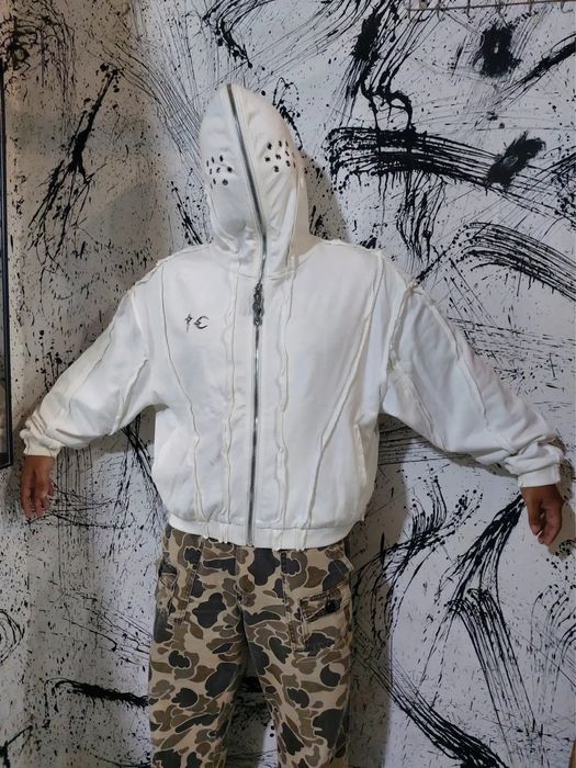 зип худи Thug club White S M L  balenciaga vetements rick owens project gr protocol index archive y2k — фото 4