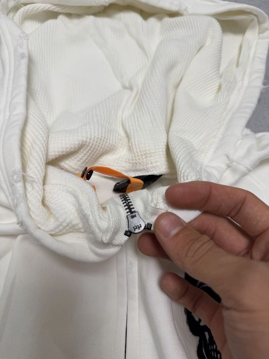 зип худи Number nine skull zip up white balenciaga vetements rick owens project gr — фото 4