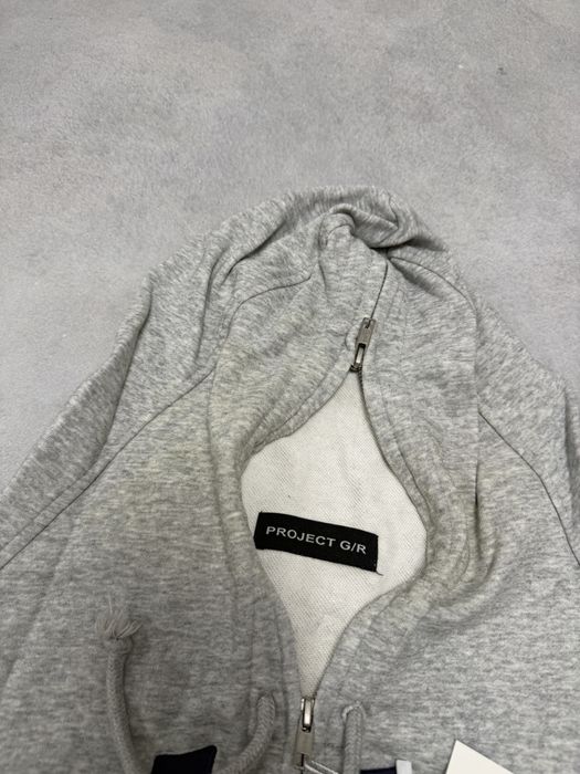 Зип худи Project gr  grey  zip up academy protocol index balenciaga  vetements — фото 3