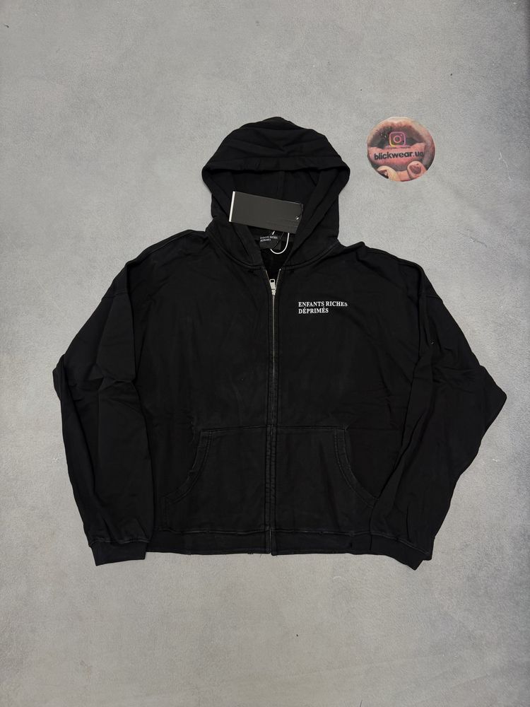 зип худи Enfants Riches deprimes Black zip up S M L erd balenciaga vetements rick owens