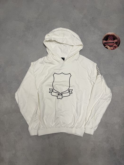 худи Number Nine Shield hoodie white M L balenciaga vetements rick owens