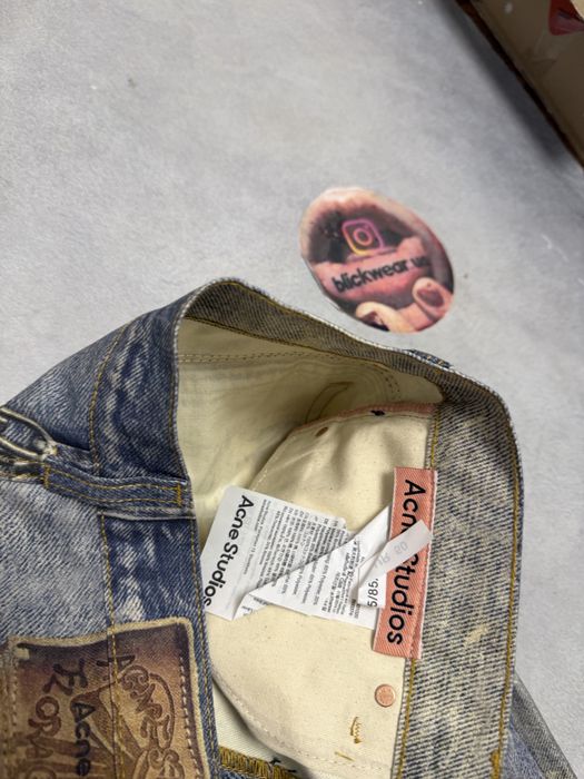 штаны штани ACNE STUDIOS painted printed jeans  S M l vetements balenciaga project gr protoocol index — фото 3