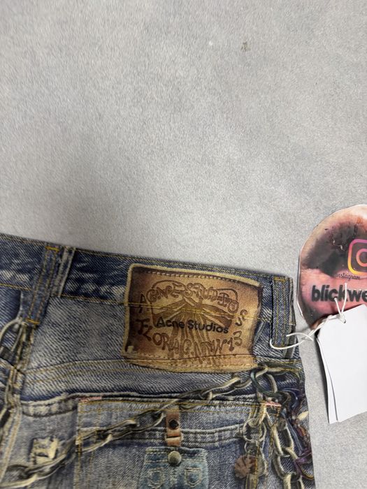 штаны штани ACNE STUDIOS painted printed jeans  S M l vetements balenciaga project gr protoocol index — фото 5