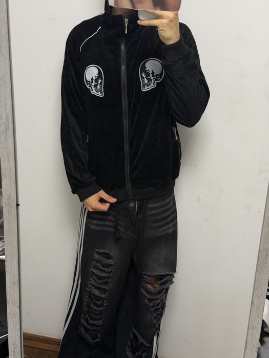 зип худи Number Nine Skull zip up намбер найн balenciaga vetements rick owens project gr protocol index — фото 6