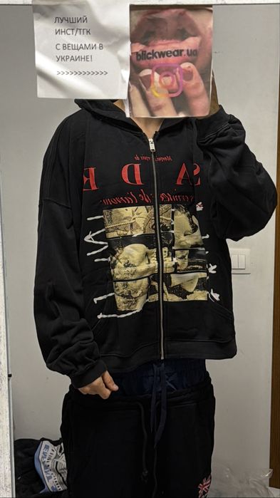 Зип худи Enfants Riches deprimes ERD sade zip up s m l balenciaga vetements rick owens acne studios — фото 6