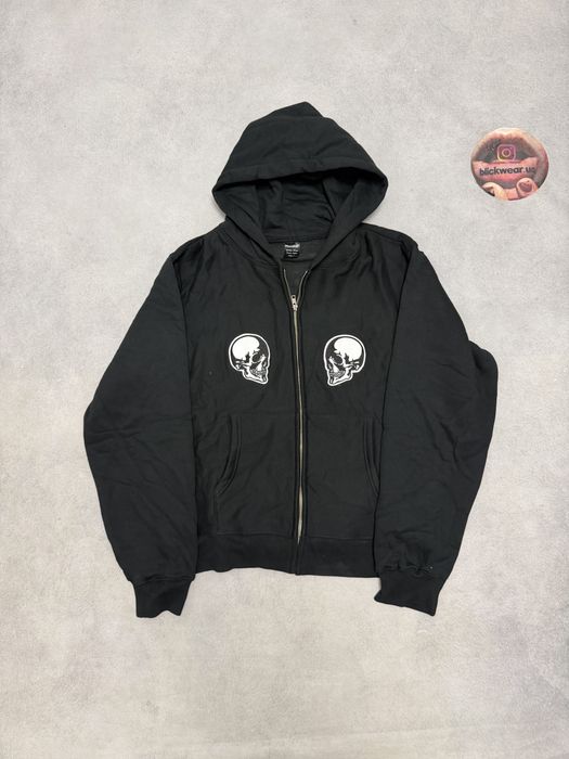 Зип худи Number Nine Skull black zip up S M L balenciaga rick owens vetements acne studios project gr protocol index