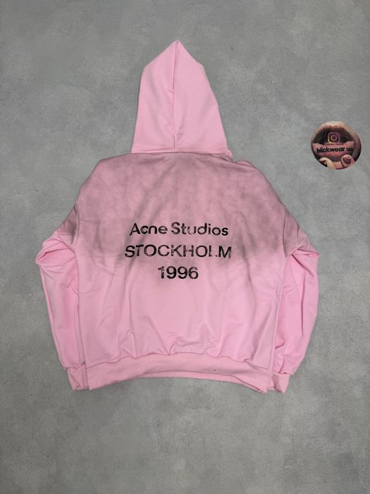 худи Acne Studios Pink logo stockholm S M L balenciaga vetements rick owens project gr