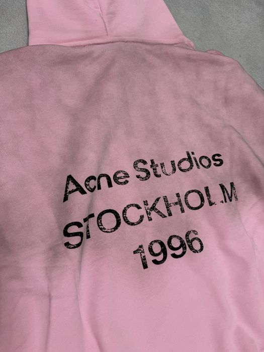 худи Acne Studios Pink logo stockholm S M L balenciaga vetements rick owens project gr — фото 4