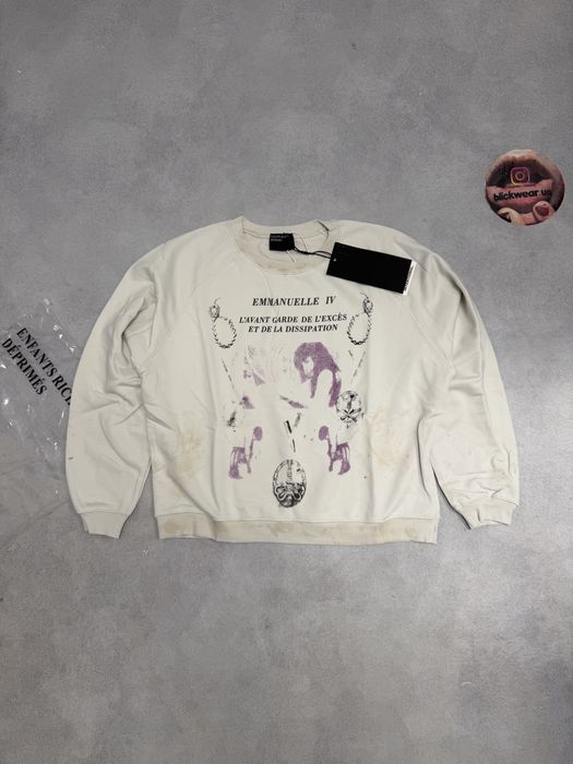 свитшот Enfants Riches deprimes Emmanuelle Sweartshirt M L Vetements balenciaga rick owens project gr