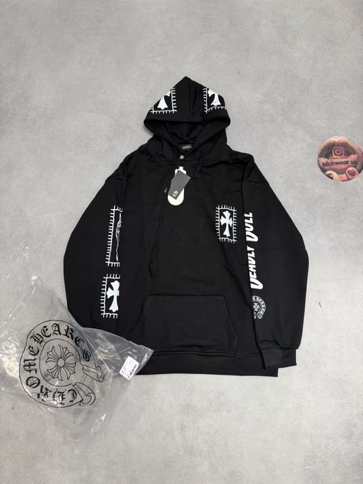 худи Chrome Hearts girl hoodie M L vetements balenciaga rick ownes acne studios M L — фото 2