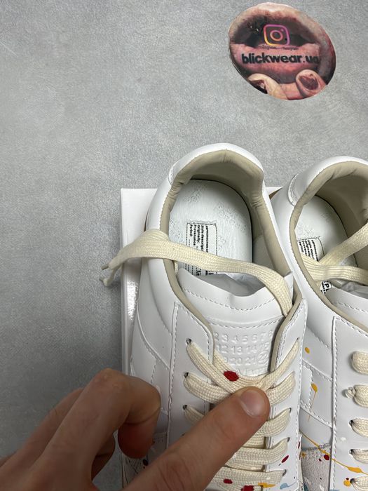 кеды Maison Margiela Gats White painted Balenciaga rick owens project gr protocol index acne studios — фото 5