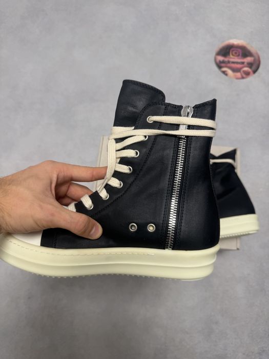 кеды RICK OWENS RAMONES WAXED 40 41 drkshdw acne studios кроссовки balenciaga vetements — фото 4