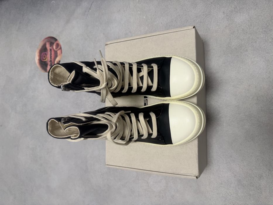 кеды RICK OWENS RAMONES WAXED 40 41 drkshdw acne studios кроссовки balenciaga vetements — фото 5