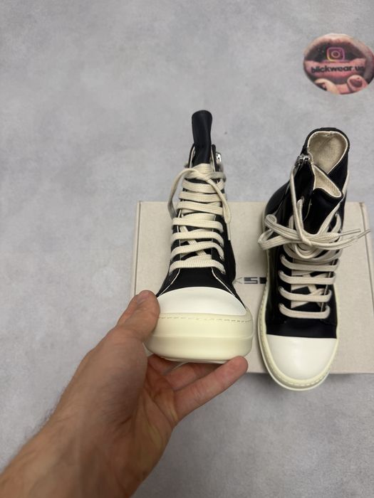 кеды RICK OWENS RAMONES WAXED 40 41 drkshdw acne studios кроссовки balenciaga vetements — фото 6