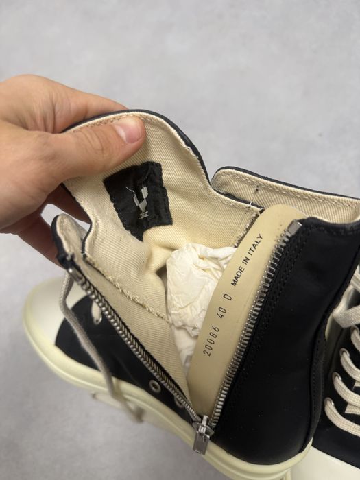 кеды RICK OWENS RAMONES WAXED 40 41 drkshdw acne studios кроссовки balenciaga vetements — фото 7