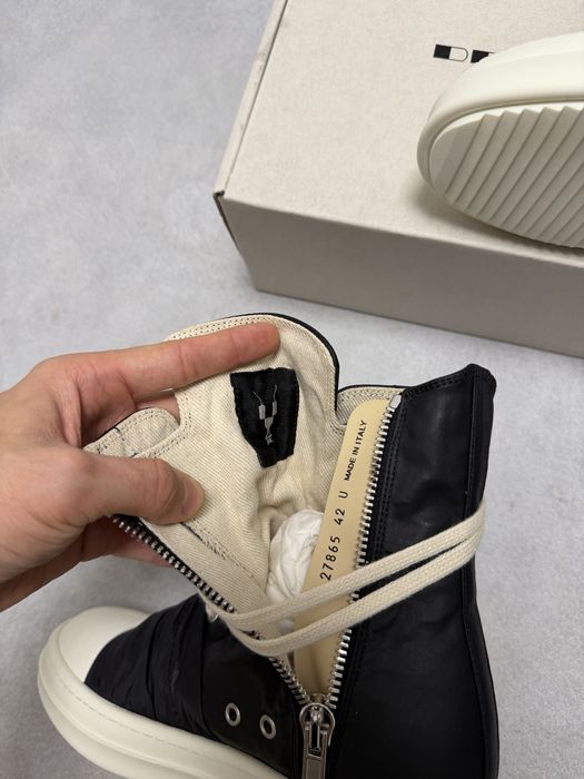 Кеды Rick Owens Ramones High Wrapped sneaks 42 43 balenciaga raf simons vetements project gr procol index — фото 6