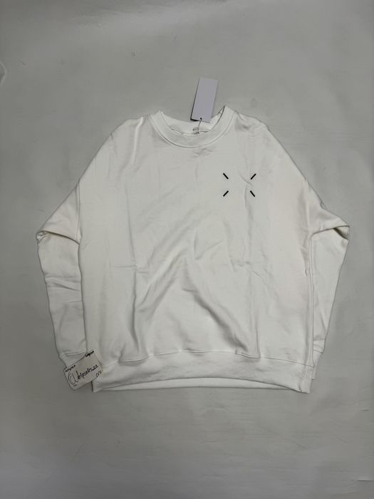 свитшот Maison Margiela white sweartshirt M L balenciaga rick owens project gr  and white