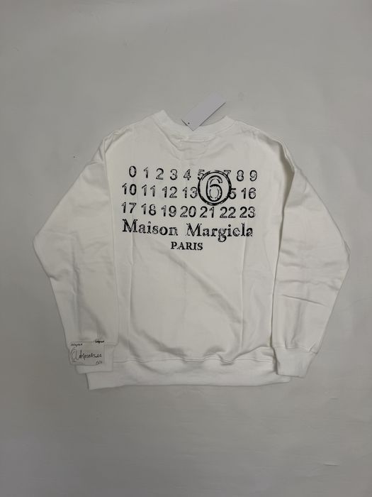 свитшот Maison Margiela white sweartshirt M L balenciaga rick owens project gr  and white — фото 2