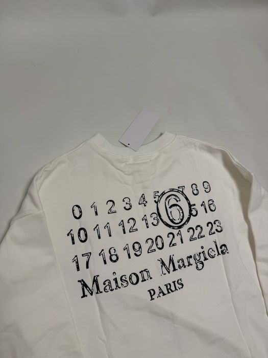 свитшот Maison Margiela white sweartshirt M L balenciaga rick owens project gr  and white — фото 3