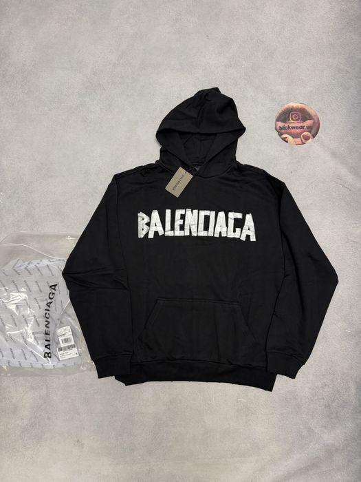 Худи Balenciaga Scotch Black white S M L bb vetements rick owens project gr acne studios