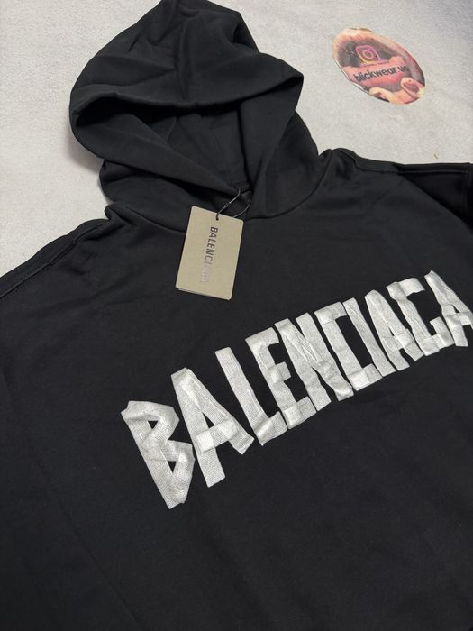 Худи Balenciaga Scotch Black white S M L bb vetements rick owens project gr acne studios — фото 2