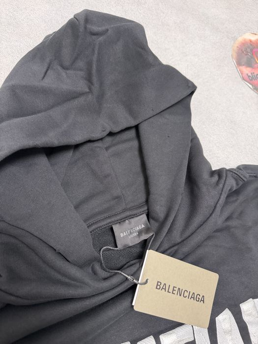 Худи Balenciaga Scotch Black white S M L bb vetements rick owens project gr acne studios — фото 4