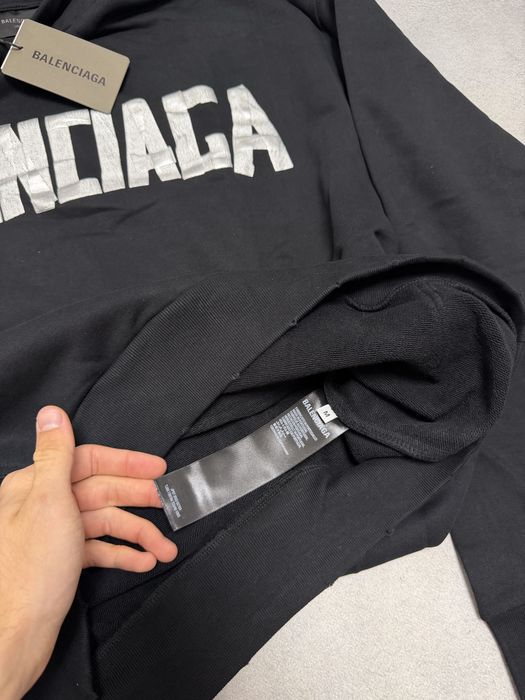 Худи Balenciaga Scotch Black white S M L bb vetements rick owens project gr acne studios — фото 5