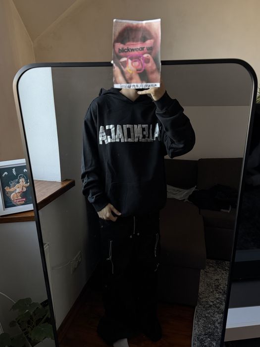 Худи Balenciaga Scotch Black white S M L bb vetements rick owens project gr acne studios — фото 8