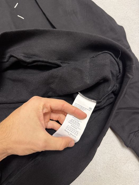 Худи Maison Margiela Logo Black S M L vetements balenciaga project gr protocol index — фото 3